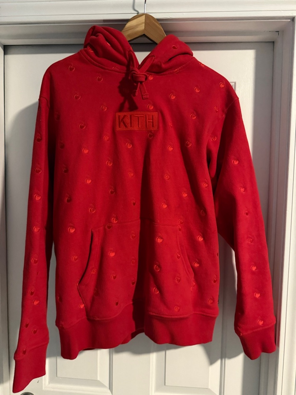 Kith x Coca-Cola Cherry Hoodie – Red – Medium – Embroidered